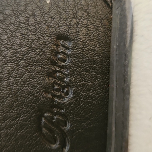 BRIGHTON Black Leather Studded Checkbook Cardholder Wallet - Picture 8 of 14